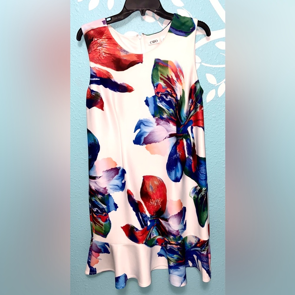 Cato size 16 white floral dress